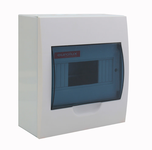Surface 8 Way Din Rail Distribution Board