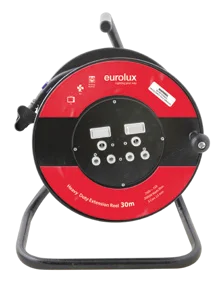 30m 2.50mm Steel Reel Double Socket