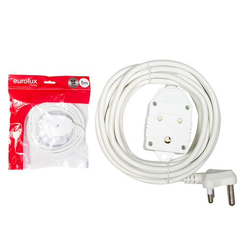Extension Cord White 1.00mm 5m Back to Back Janus Coupler