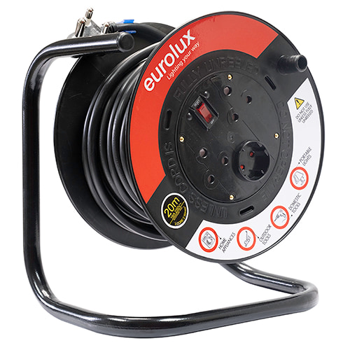 20m 2.50mm Steel Reel Double Socket