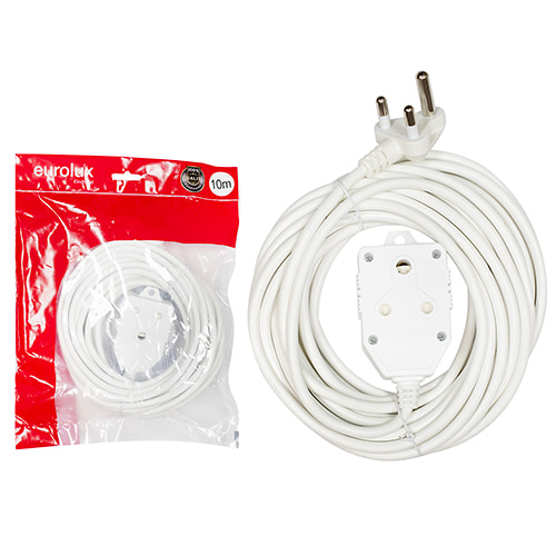 Extension Cord White 1.00mm 10m Back to Back Janus Coupler