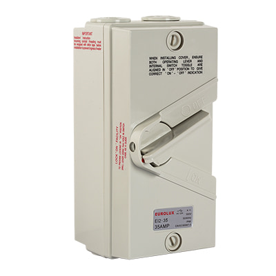 Isolator Switch 2 Pole 35 AMP 440V IP66