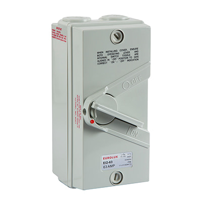 Isolator Switch 2 Pole 63 AMP 440V IP66