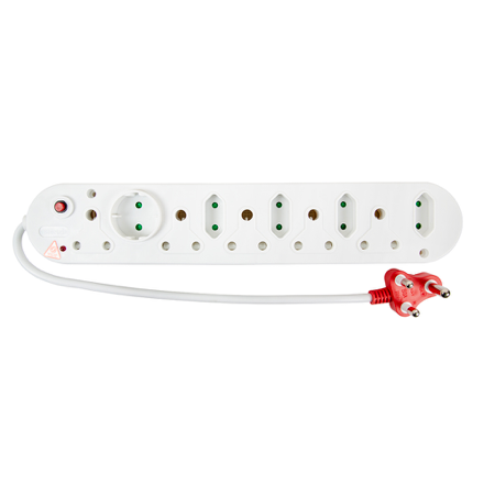 Multi Plug 10 Way 5x16A 4x5A 1x5A SchukoSurge&Overld Prt.(EM106/RE537)