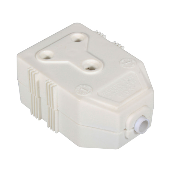 Janus Coupler White PVC Double 16A