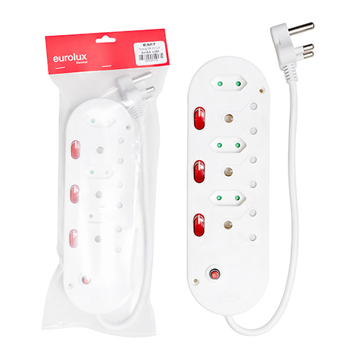 Multi Plug SGA 6 Way 3x16A 3x5A Switch Illum (EP62)