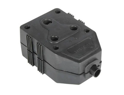 Janus Coupler Black PVC Double 16A