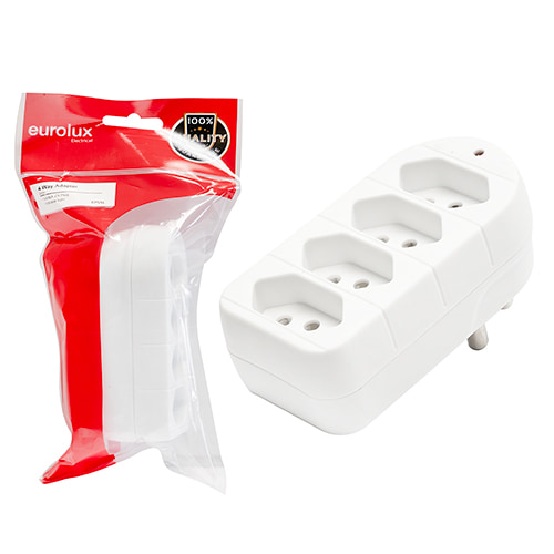 Adaptor 4 Way 4xNew Euro (ZA) + Ind Light
