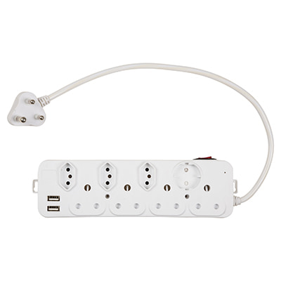 8 Way Multi Plug With USB 2.1A USB