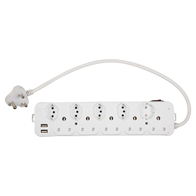 10 Way Multi Plug 5x16A 3Pin Plug 4x16A ZA Plug 1xSch 2xUSB Ports