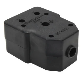 Janus Coupler Black Double 16A (Rubber Industrial)