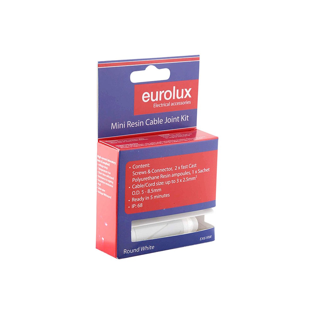 Cable Joint Kit to 3x2.5mm Rnd White