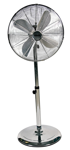 Standing Fan 4 Blades Satin Chrome Motor Power 50W