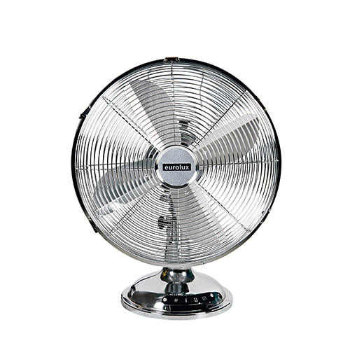 Desk Fan 4 Blades Satin Chrome Motor Power 40W