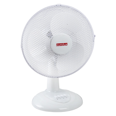 Plastic Desk Fan 3 Blades White Motor Power 40W