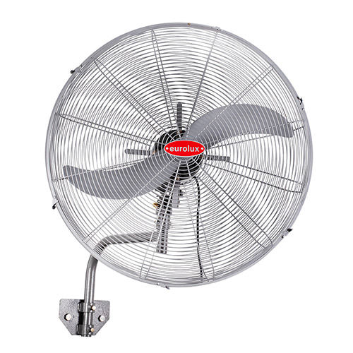 Hurricane Wall Fan 2 Blades Silver Motor Power 230W
