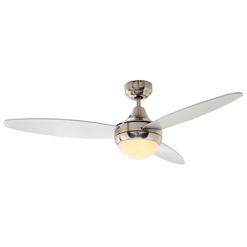 Swirl Ceiling Fan 3 Blades Satin Chrome Motor Power 60W