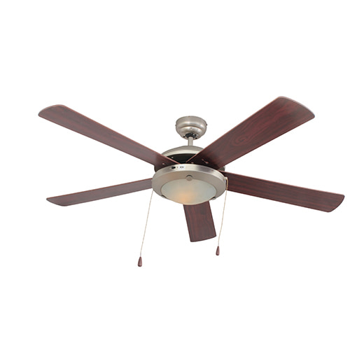 Comet Ceiling Fan 5 Blades Satin Chrome/Cherry Motor Power 60W