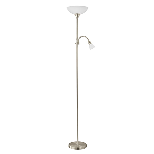 Up2 2LT Floor Light Satin Chrome