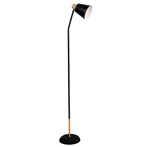 Curve Floor Light Black & Gold