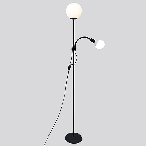 Orb Twin Floor Light Black