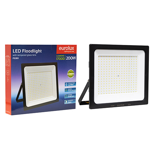 LED 200W Floodlight Black 4000K Box