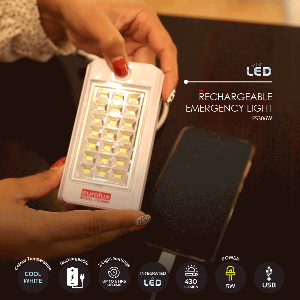 Rechargeable Emergency Light LED 5w, view 2