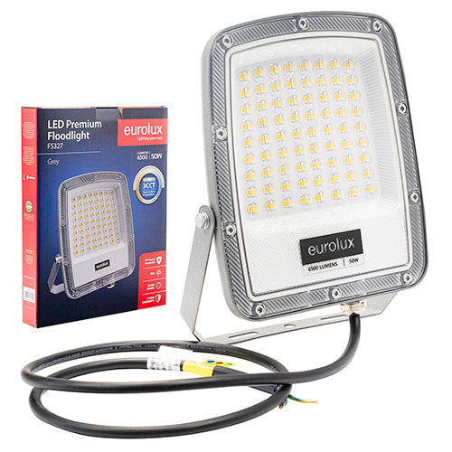 LED 50W Premium Floodlight Grey 3CCT