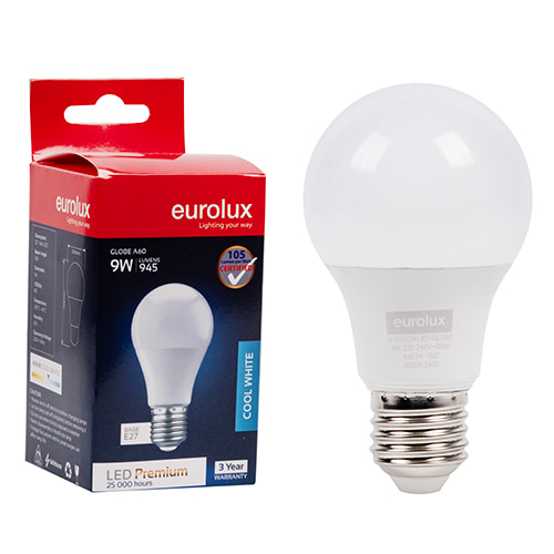 A60 Premium 9W LED E27 4000K 105 lm/W