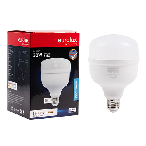 T-Lamp Premium 30W LED E27 4000K 105 lm/W