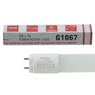 2FT T8 Tube 9W LED G13 6500K