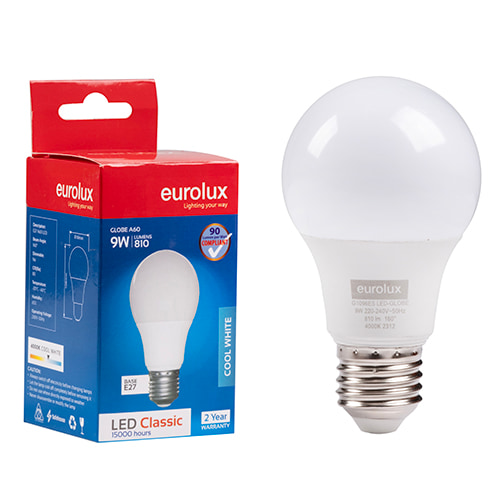 A60 Classic 9W LED E27 4000K Single N