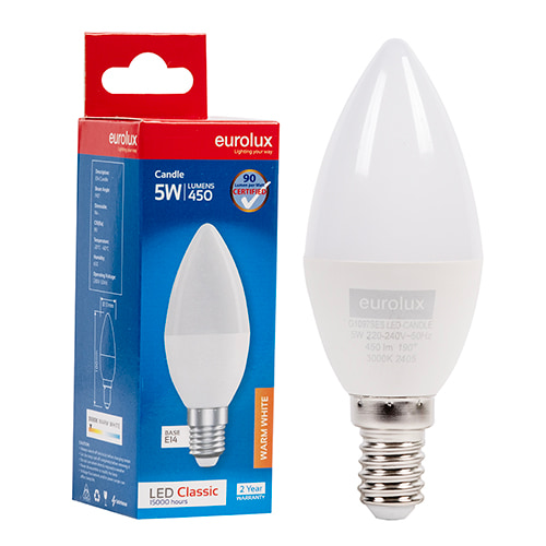 Candle Classic 5W LED E14 3000K Single Box N
