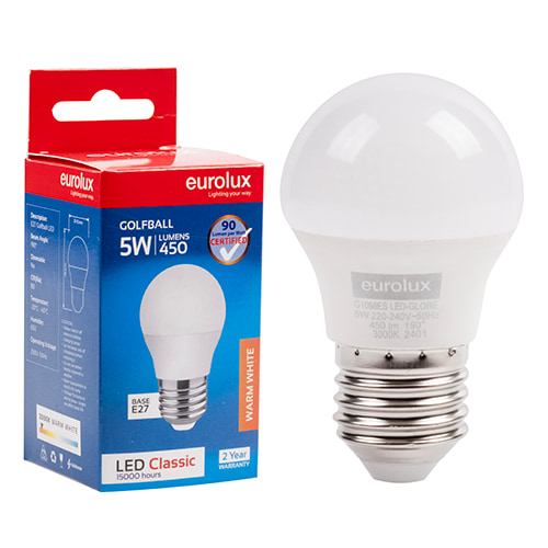 Golfball Classic 5W LED E27 3000K N