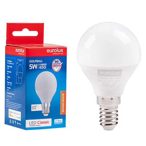 Golfball Classic 5W LED E14 3000K N
