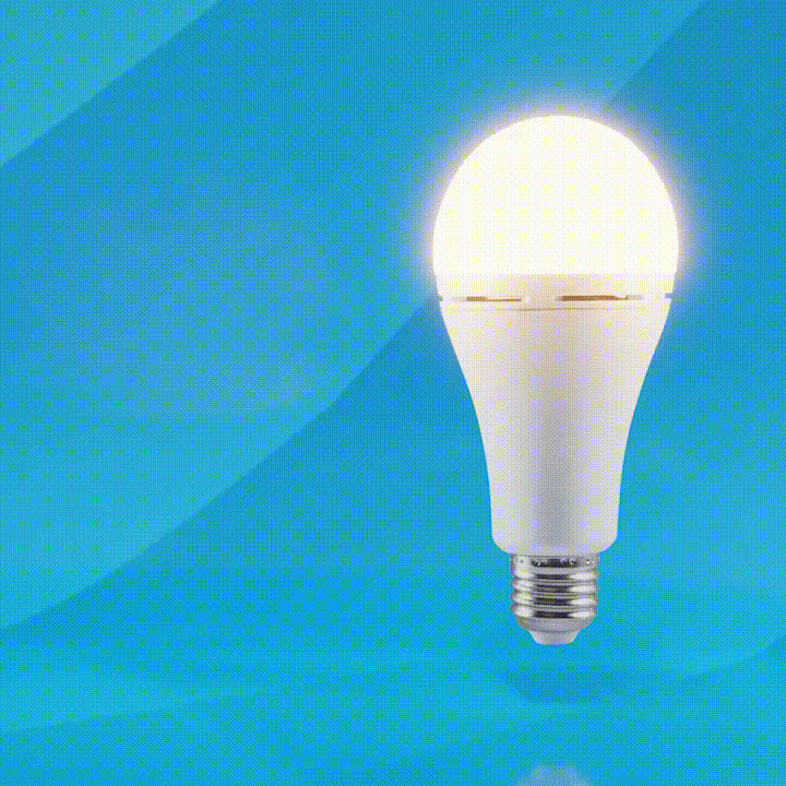 Rechargeable Fast Charging Lamp 6W LED E27 3000K, view 2