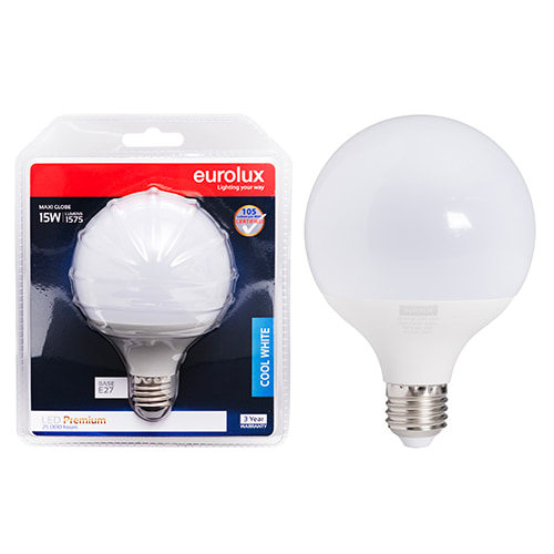 Maxi Globe G95 Premium 15W LED E27 4000K 105 lm/W