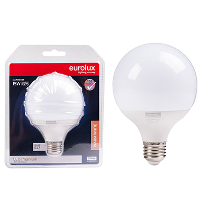 Maxi Globe G95 Premium 15W LED E27 3000K 105 lm/W