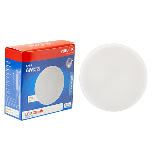 GX53 Classic 6W LED 4000K 105 lm/W