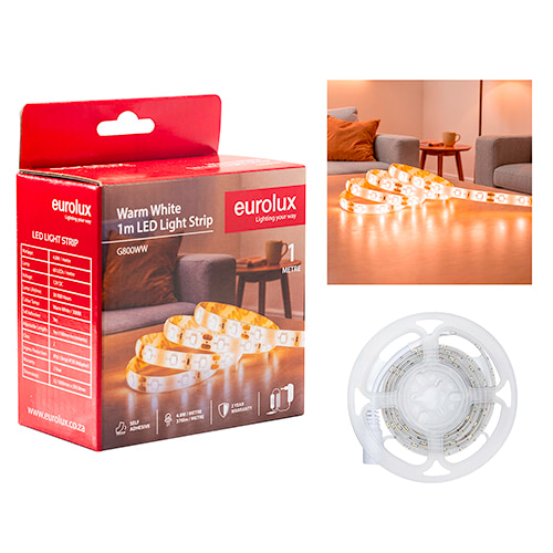 LED Strip DIY Kit 1m 4.8W/m WW IP65