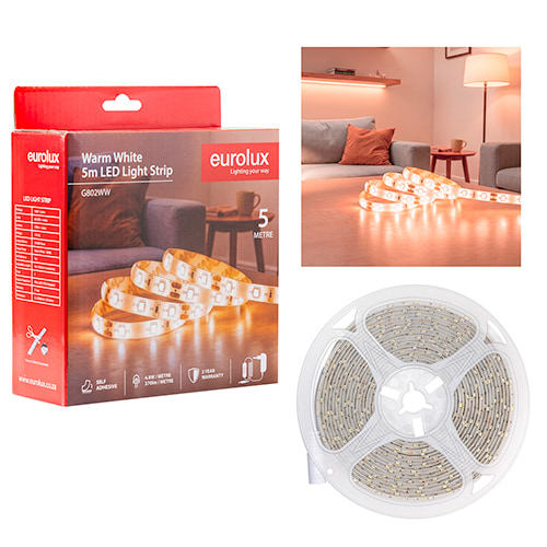 LED Strip DIY Kit 5m 4.8W/m WW IP65