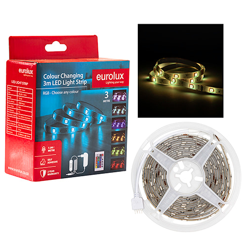 LED Strip DIY Kit 3m 7.2W/m RGB IP65