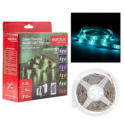 LED Strip DIY Kit 5m 7.2W/m RGB IP65