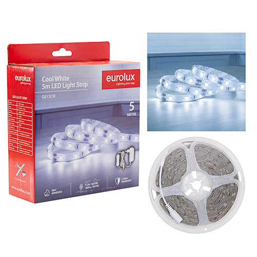LED Strip Light DIY Kit 5m 7.2W/m CW IP65