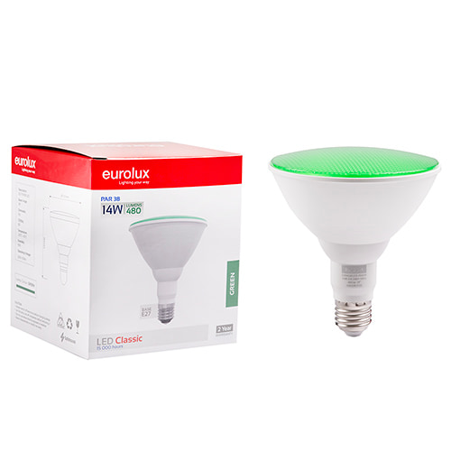 PAR38 Classic 14W LED E27 Green