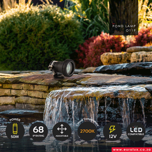Pond Light 85mm Black 12V, view 2