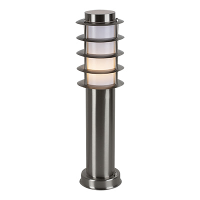 Stainless Steel Grid Pedestal Satin Chrome