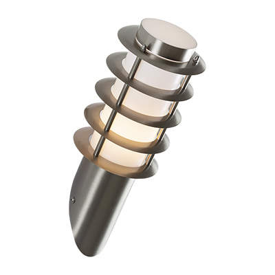 Stainless Steel Grid Wall Light Satin Chrome