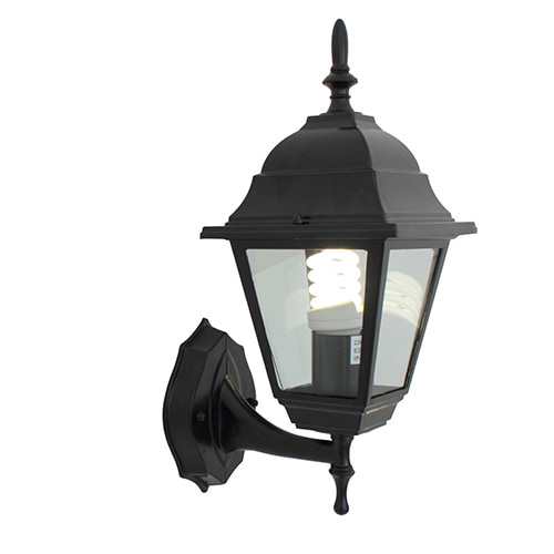 Lantern 4 Panel Up Facing Black