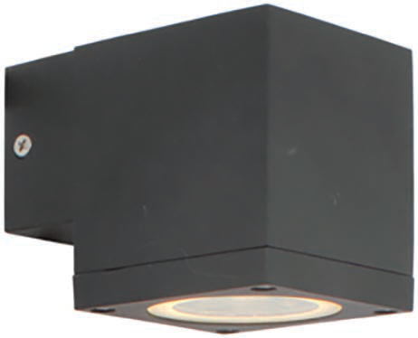Kube Down or Up Only Wall Light Black, view 2